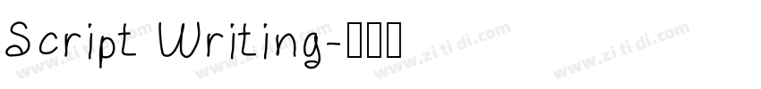 Script Writing字体转换